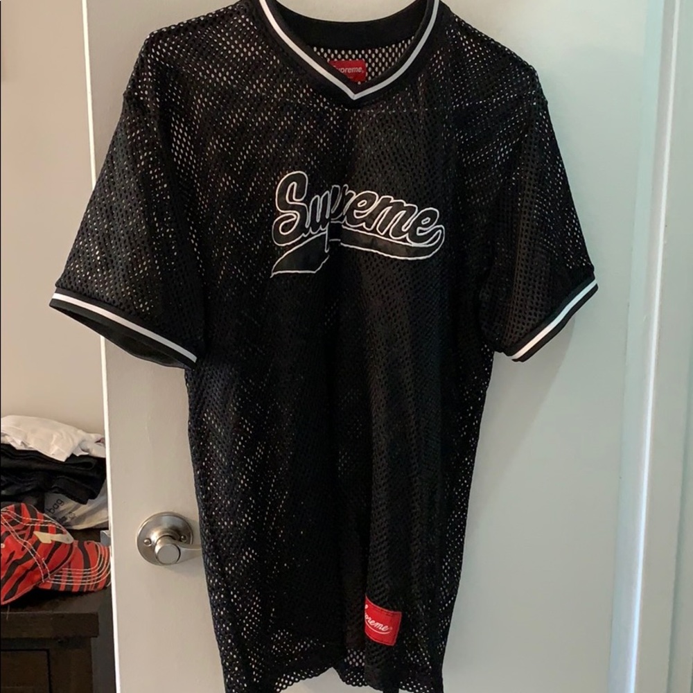 Supreme baseball mesh jersey